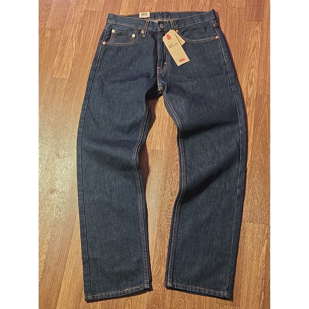 Levi's 505 Regular Dark Blue Wash Men's 31x30 New With Tags